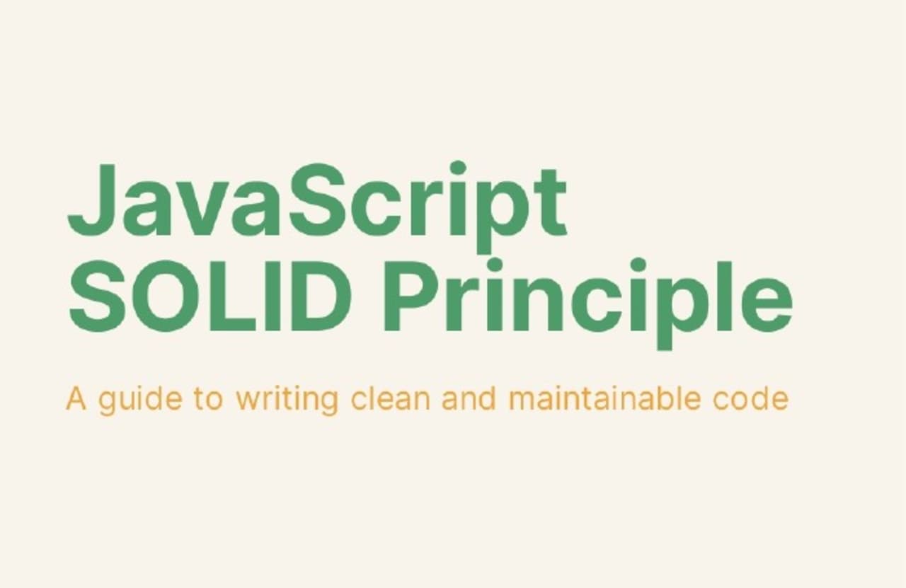 Javascript Solid Principles